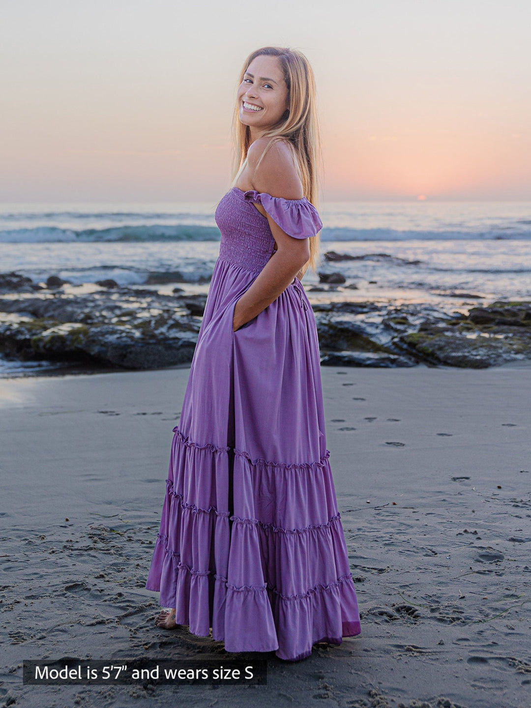 bell christine maxi dress Amazon.com: BELL Women's Christine Maxi Dress, Pink Purple Tulip, M : Clothing, Shoes & Jewelry