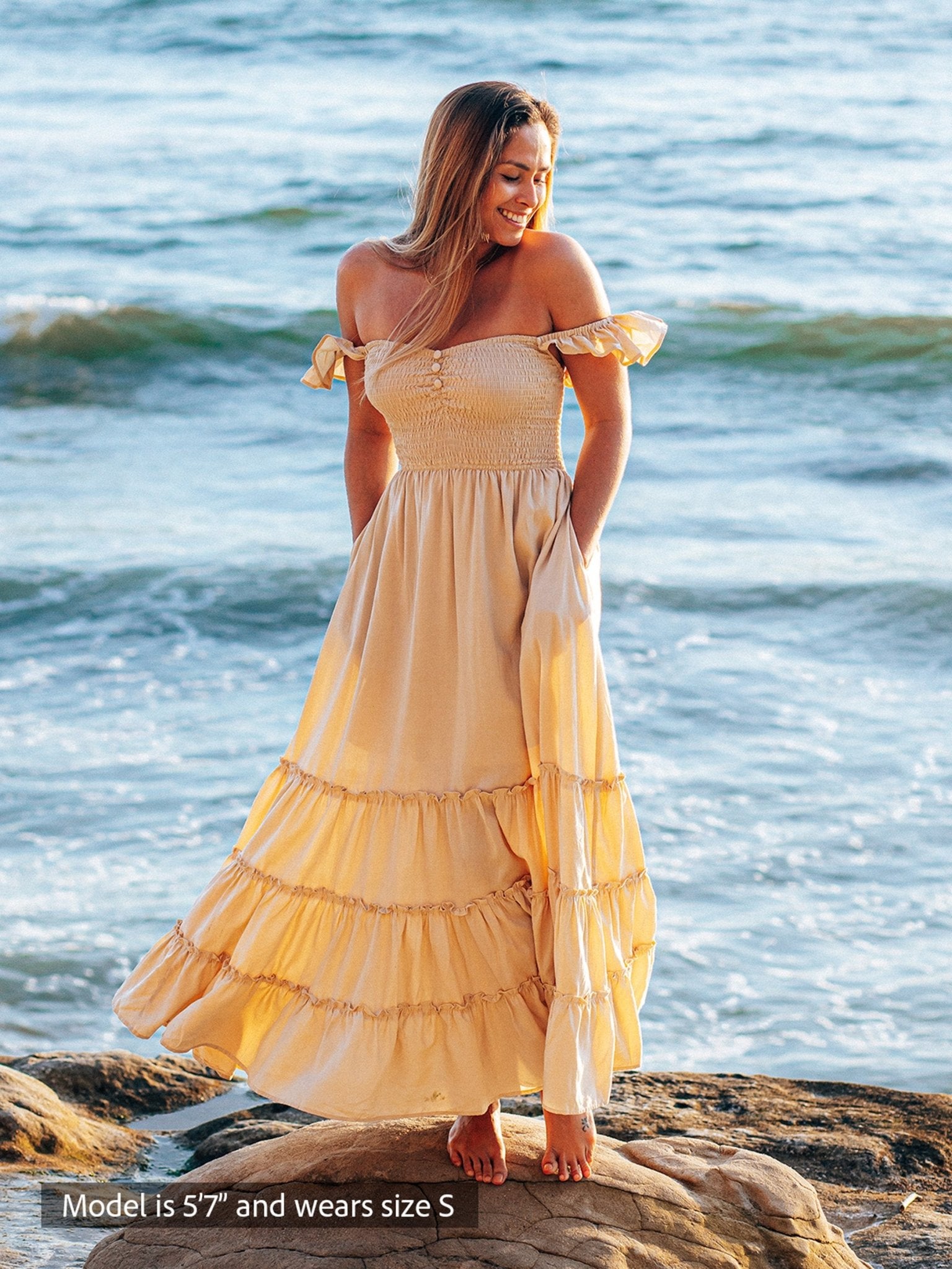Belle Maxi Dress — Sweetheart Neckline, Open Back — Cocopiña
