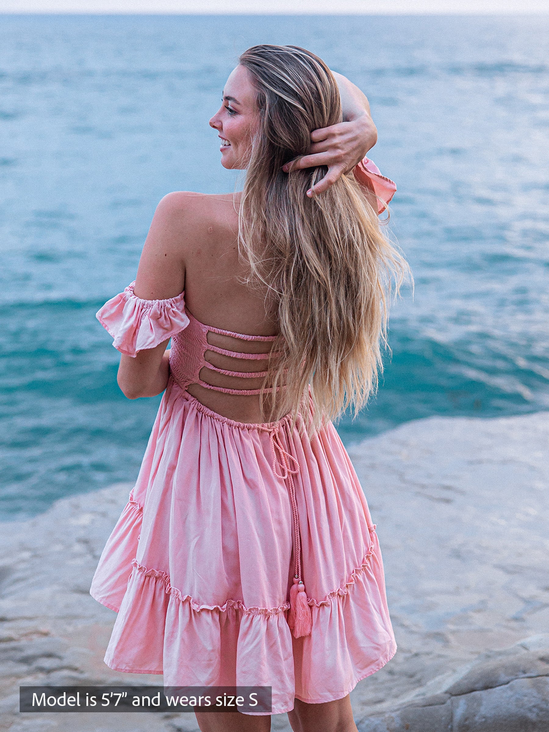 【PIPPI CHIC】AMBER COCO Mona Mini Dress – Boho-chic, Flowy, Soft Fabric Cocopiña