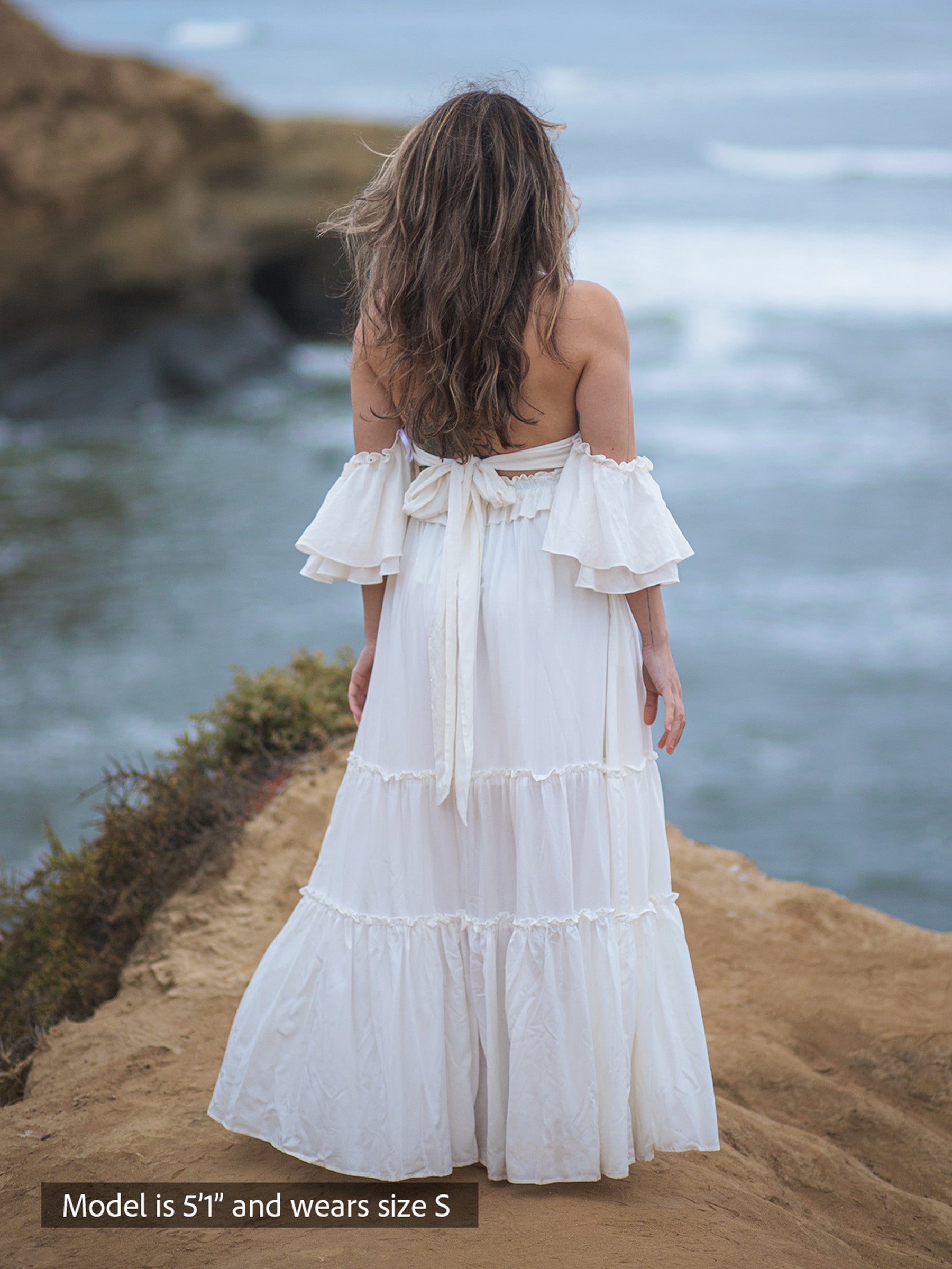 Tera Maxi Skirt – Boho-Chic, Tiered, Pockets | Cocopiña