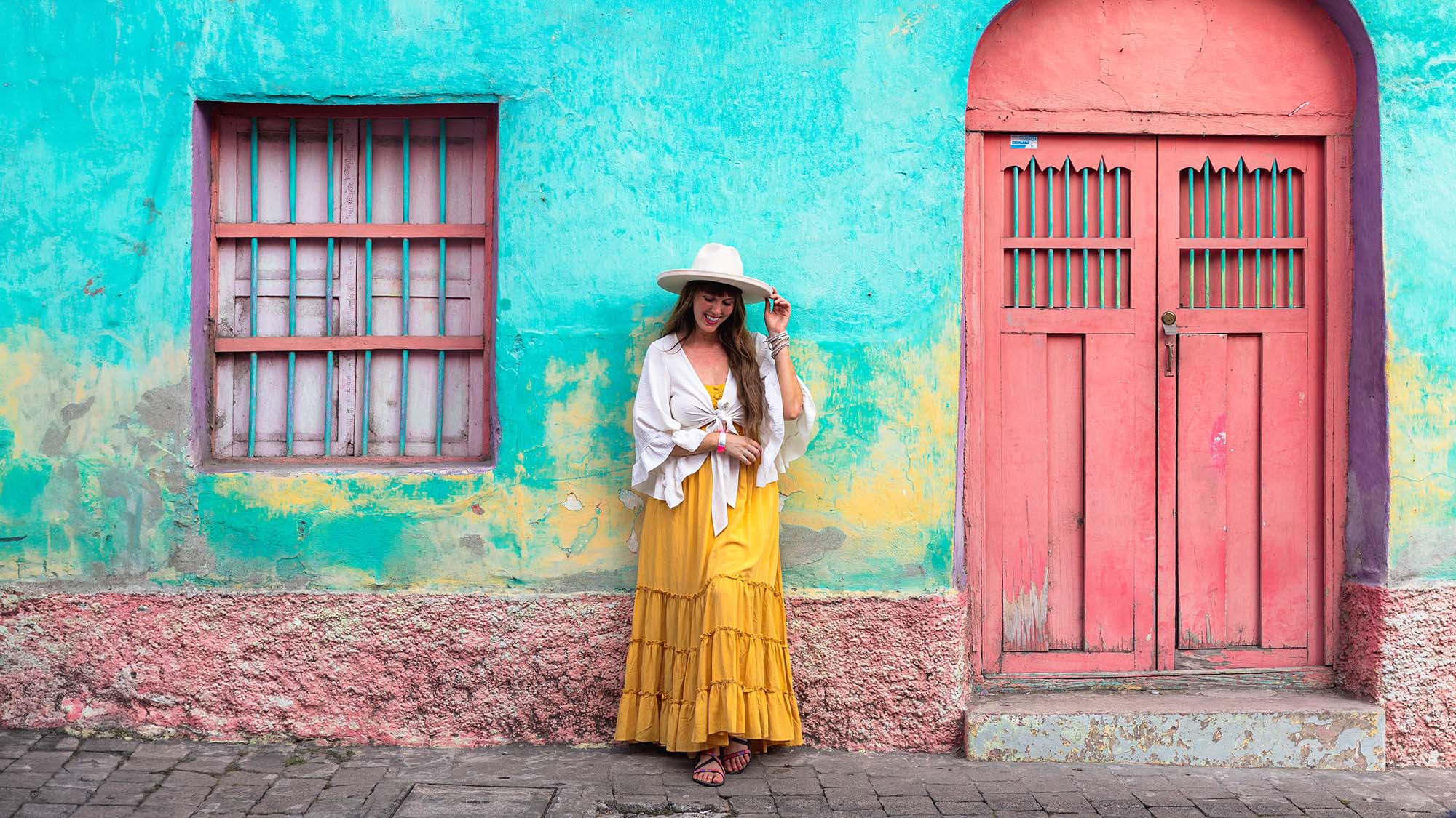 Cocopina - Yellow Belle Dress in Guatemala